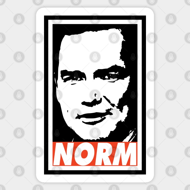 Norm Sticker by Nerd_art